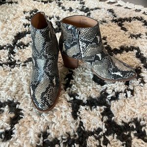 Madewell snake booties